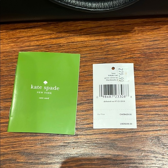 Kate Spade Gove Street LeslieBlack Leopard Print Satchel Crossbody Handbag. NWT - Picture 3 of 5